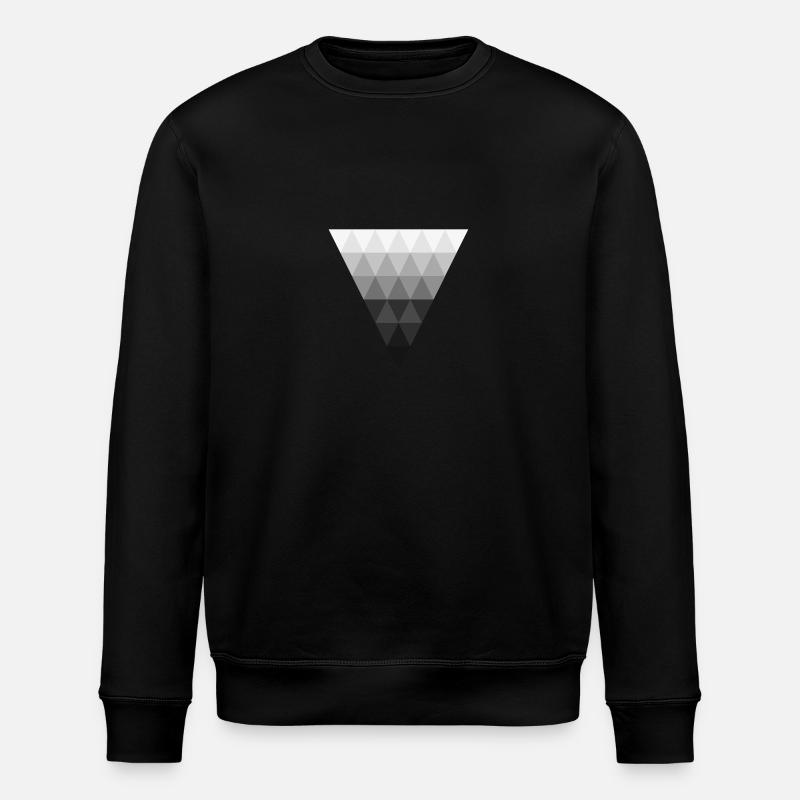 Abstract triangle - Stanley/Stella ROLLER Unisex Organic Sweatshirt - black
