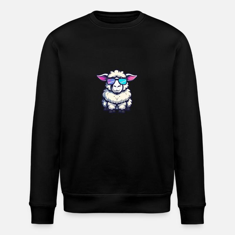 Schaf Cool Tier - Stanley/Stella Unisex Bio-Sweatshirt ROLLER - Schwarz