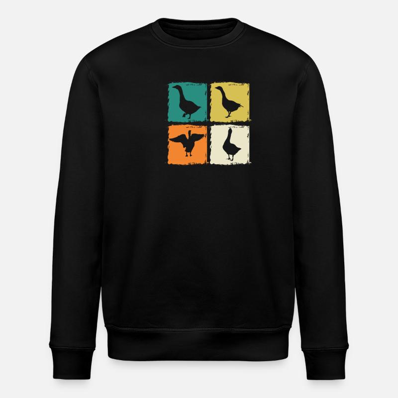 Gans - Stanley/Stella Unisex Bio-Sweatshirt ROLLER - Schwarz