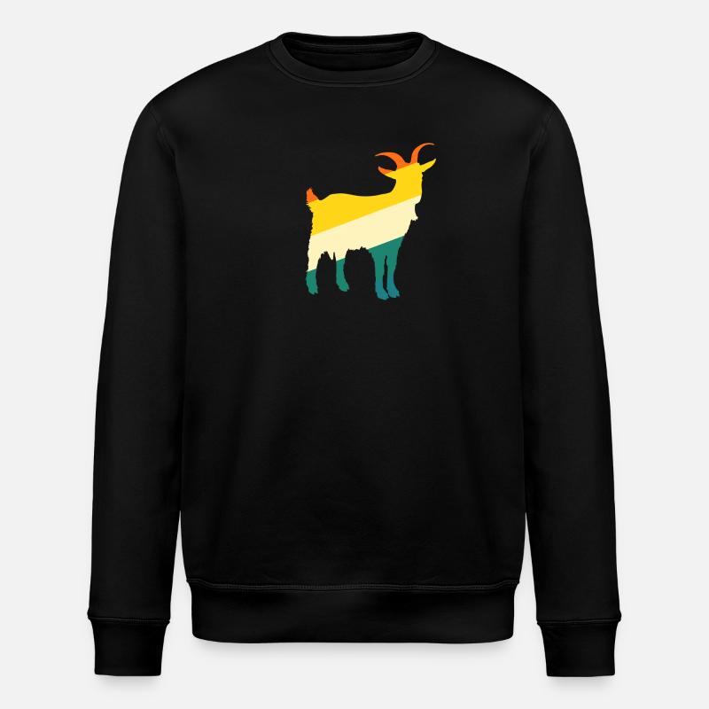 Ziegen - Stanley/Stella Unisex Bio-Sweatshirt ROLLER - Schwarz