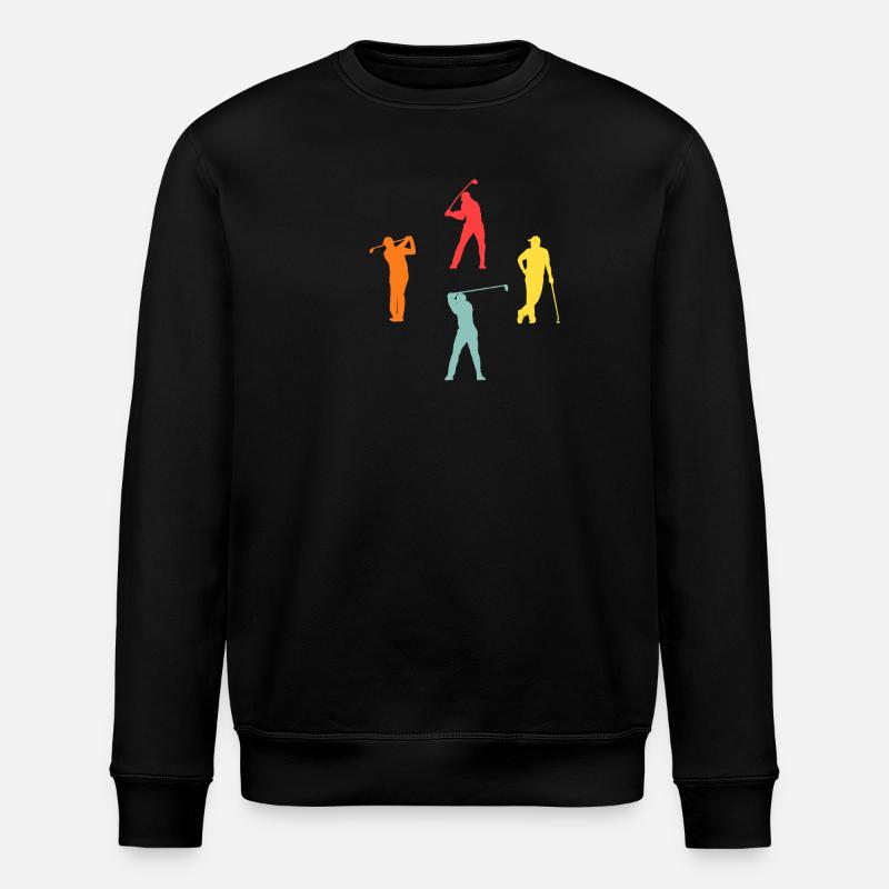 Golfspieler Evolution Golf - Stanley/Stella Unisex Bio-Sweatshirt ROLLER - Schwarz
