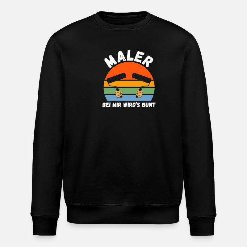 Master Painter Journeyman Painter - Stanley/Stella ROLLER Unisex Organic Sweatshirt - black