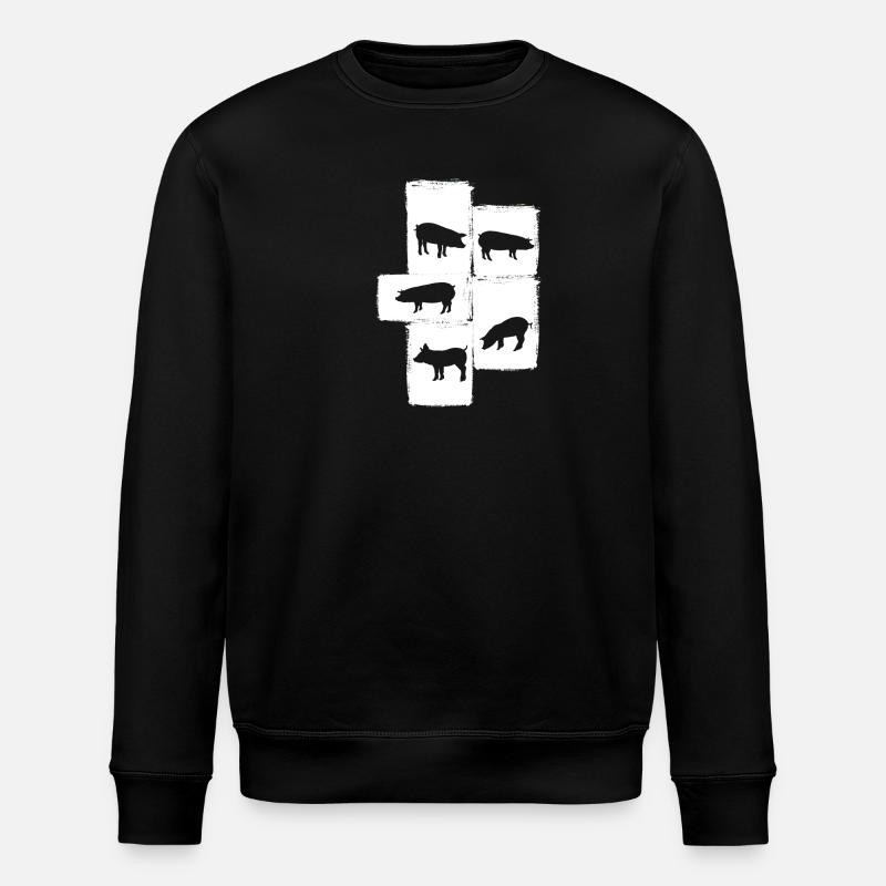 Pig - Stanley/Stella ROLLER Unisex Organic Sweatshirt - black