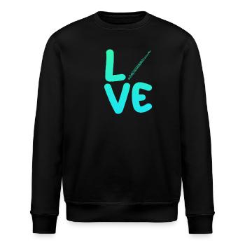 Flötist Querflöte - Stanley/Stella Unisex Bio-Sweatshirt ROLLER - Schwarz - Vorne - Nik (191cm)
