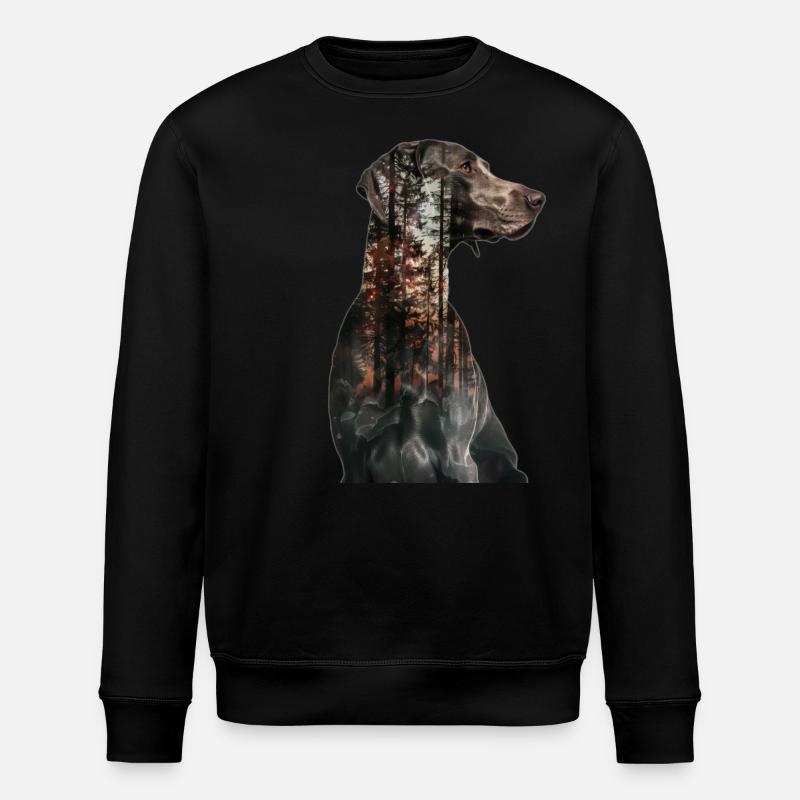 Weimaraner - Sweat bio ROLLER Stanley/Stella Unisexe - noir