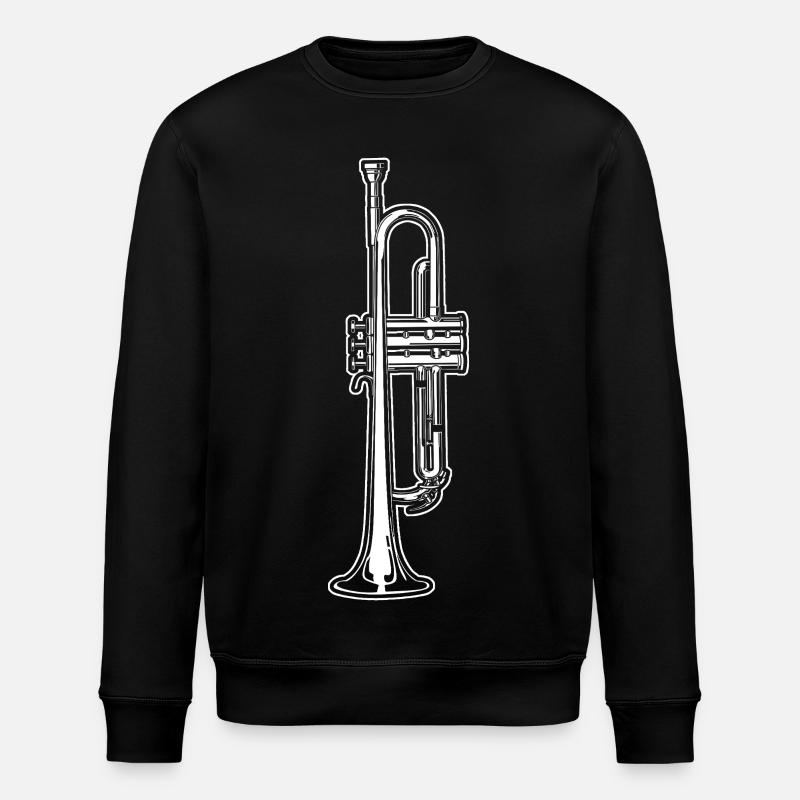 Trompette - Sweat bio ROLLER Stanley/Stella Unisexe - noir