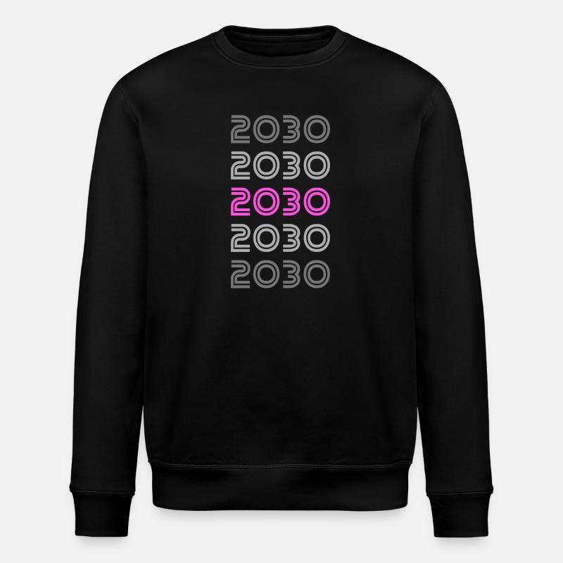 Retro 2030 - Stanley/Stella ROLLER Unisex Organic Sweatshirt - black