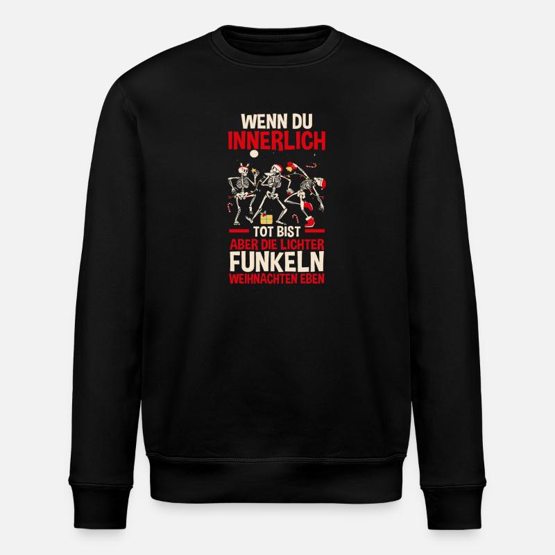 Noël du Père Noël - Sweat bio ROLLER Stanley/Stella Unisexe - noir