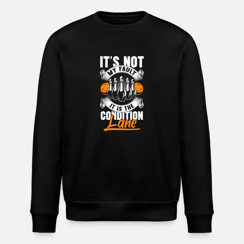 Bowling Ball Hobby Player - Stanley/Stella ROLLER Unisex Organic Sweatshirt - black