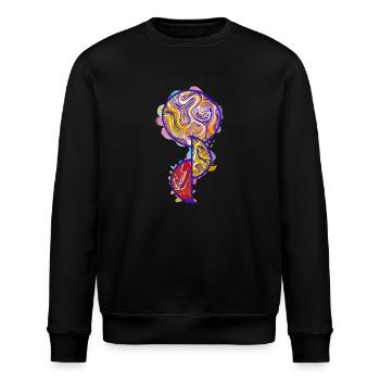 Organ Donation Tattoo Symbol - Stanley/Stella ROLLER Unisex Organic Sweatshirt - black - Front - Nik (191cm)