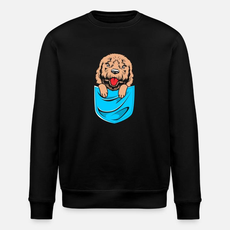 Goldendoodle - Stanley/Stella Unisex Bio-Sweatshirt ROLLER - Schwarz