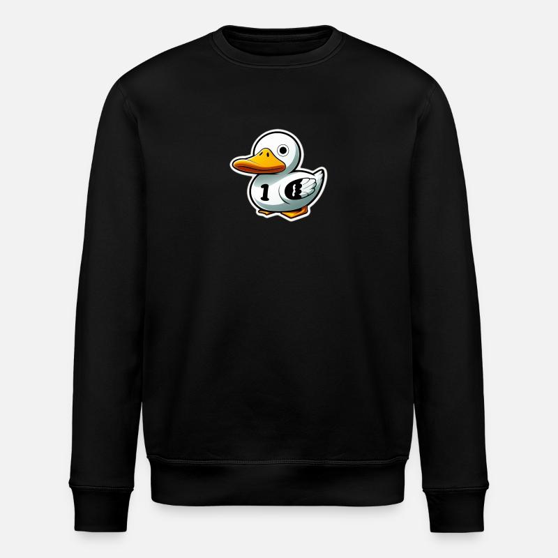 Rubber duck - Stanley/Stella ROLLER Unisex Organic Sweatshirt - black
