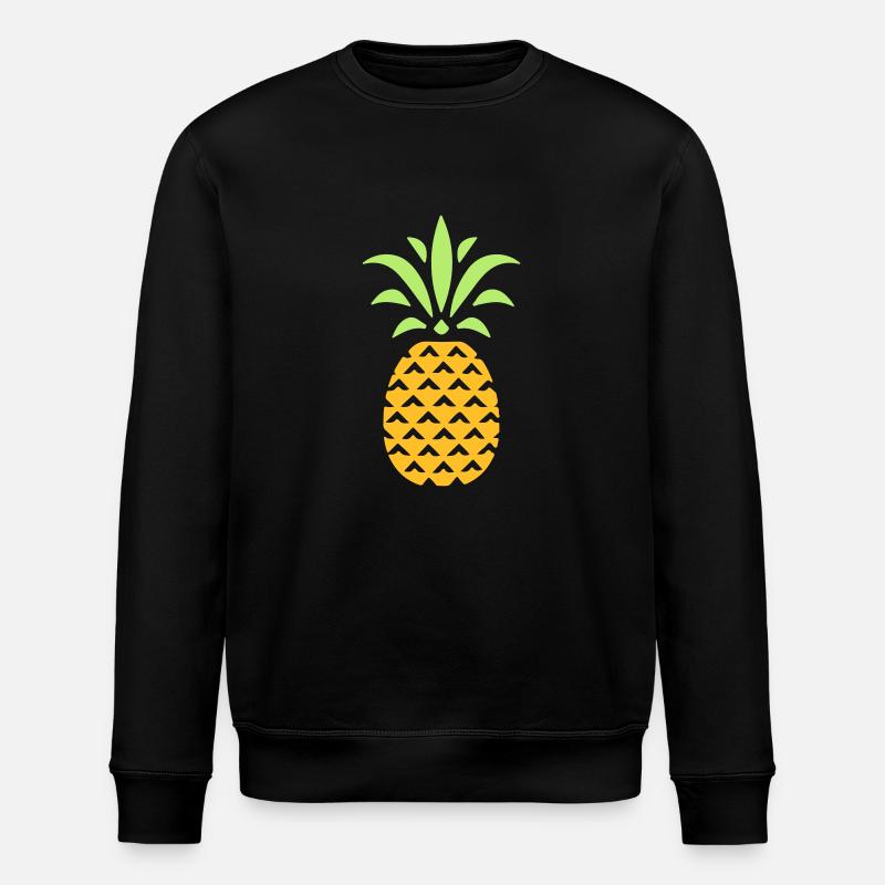 ANANAS STYLIZED - Stanley/Stella ROLLER Unisex Organic Sweatshirt - black