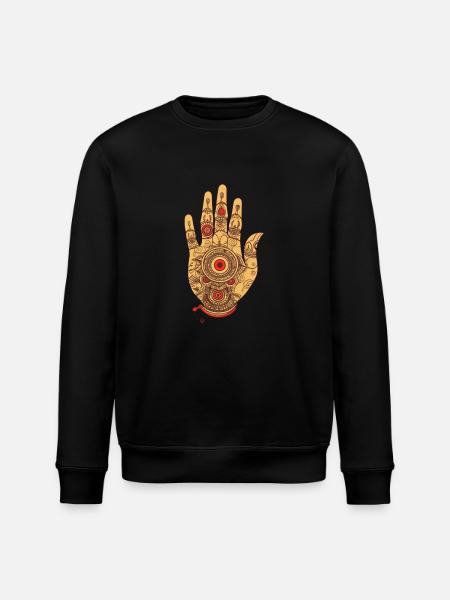 Main de Fatima 3 Petit - Sweat bio ROLLER Stanley/Stella Unisexe - noir