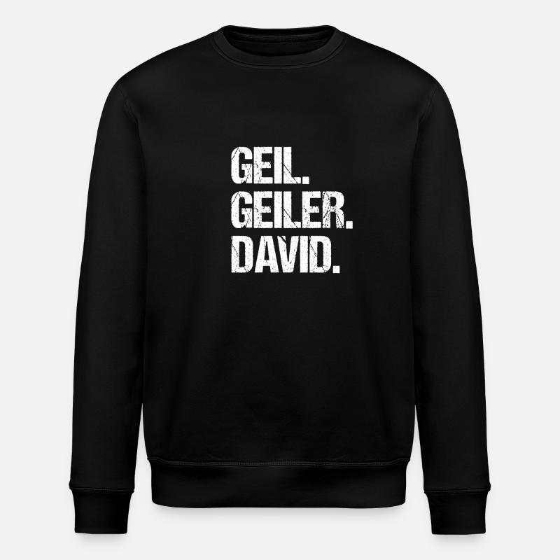 David - Stanley/Stella Unisex Bio-Sweatshirt ROLLER - Schwarz