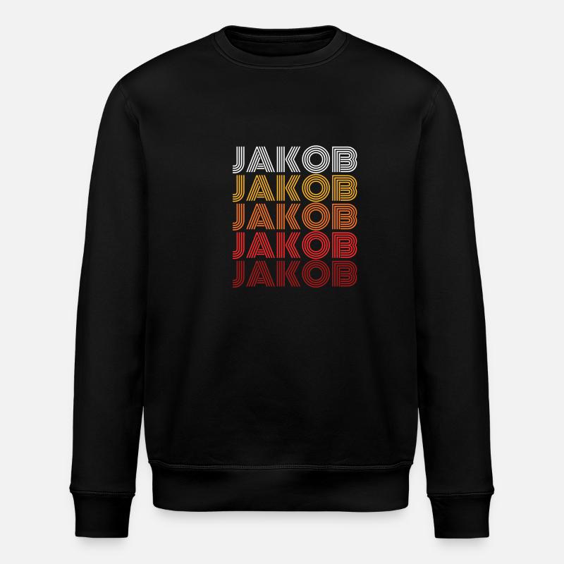 Jacob - Stanley/Stella ROLLER Unisex Organic Sweatshirt - black