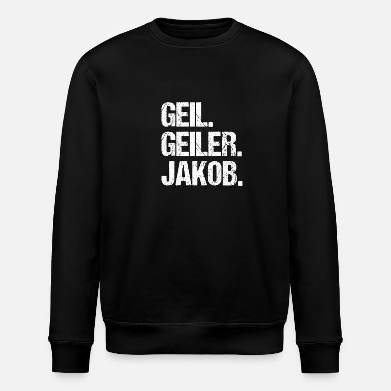 Jakob - Stanley/Stella Unisex Bio-Sweatshirt ROLLER - Schwarz