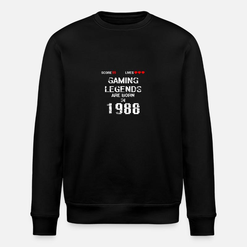 Gaming legend 1988 - Stanley/Stella Unisex Bio-Sweatshirt ROLLER - Schwarz