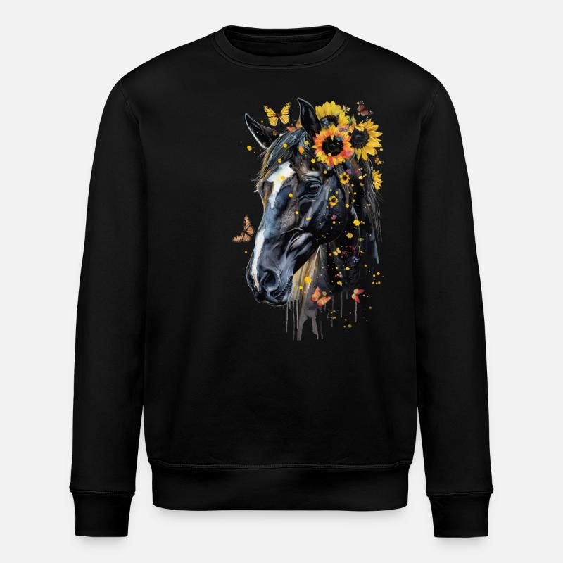 Vollblut - Stanley/Stella Unisex Bio-Sweatshirt ROLLER - Schwarz