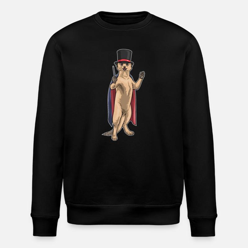 Baguette de sorcier suricate - Sweat bio ROLLER Stanley/Stella Unisexe - noir
