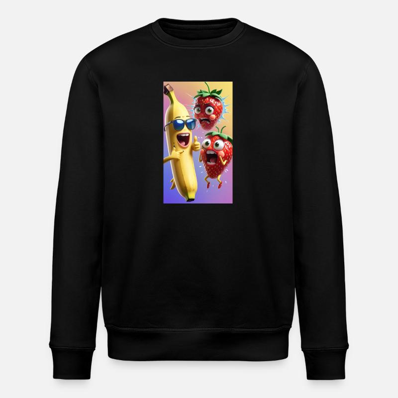 Beeren-Verwirrung - Stanley/Stella Unisex Bio-Sweatshirt ROLLER - Schwarz