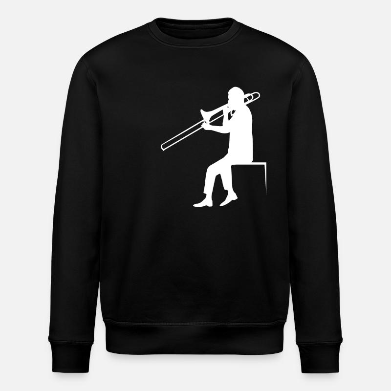 Trombone - Stanley/Stella ROLLER Unisex Organic Sweatshirt - black