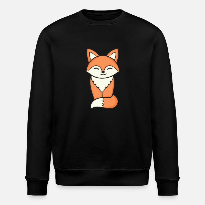 Fox Foxes - Stanley/Stella ROLLER Unisex Organic Sweatshirt - black