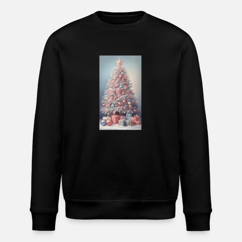 Weihnachtsbaum - Stanley/Stella Unisex Bio-Sweatshirt ROLLER - Schwarz