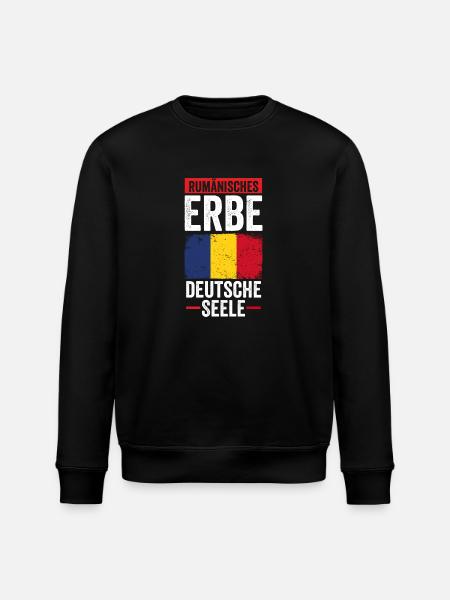 Romanian Romanian Germany Romania - Stanley/Stella ROLLER Unisex Organic Sweatshirt - black