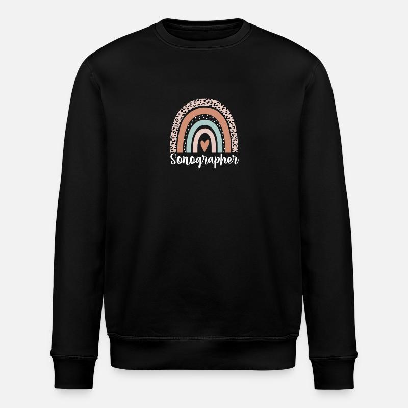 Échographiste Rainbow Leopard Échographiste drôle - Sweat bio ROLLER Stanley/Stella Unisexe - noir
