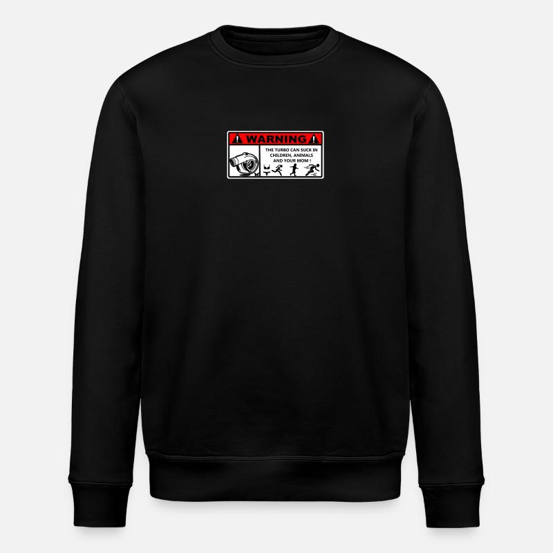 Warnung - Stanley/Stella Unisex Bio-Sweatshirt ROLLER - Schwarz