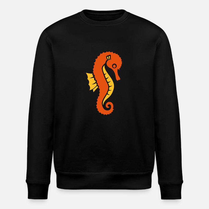 Seepferdchen - Stanley/Stella Unisex Bio-Sweatshirt ROLLER - Schwarz