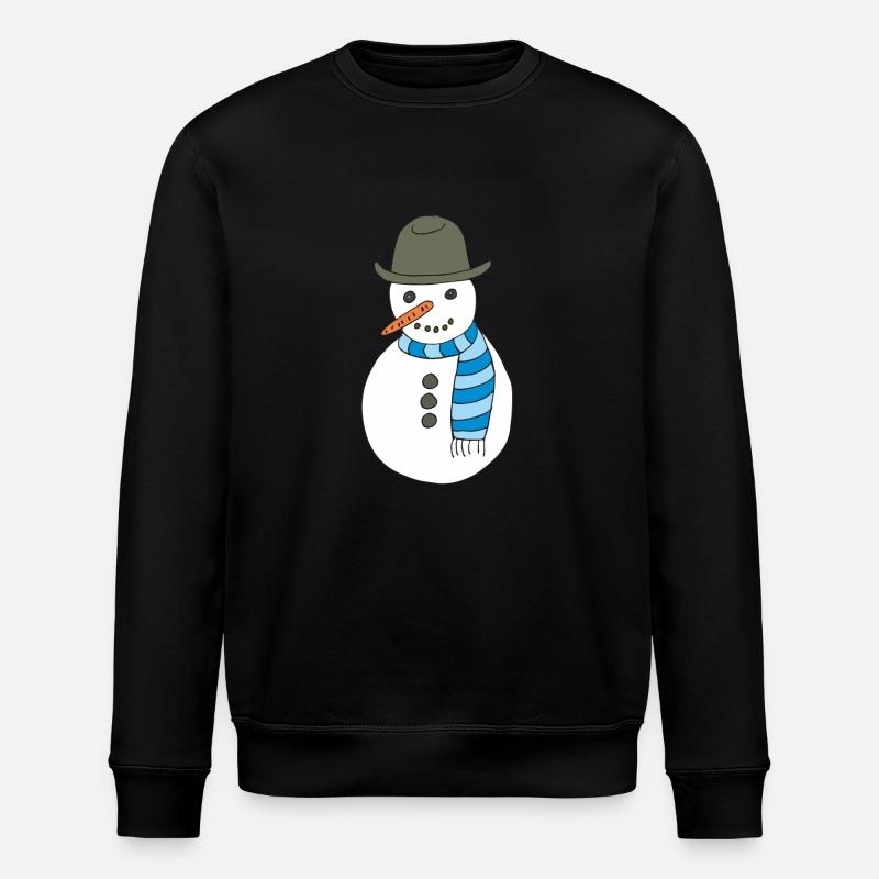 schneemann - Stanley/Stella Unisex Bio-Sweatshirt ROLLER - Schwarz