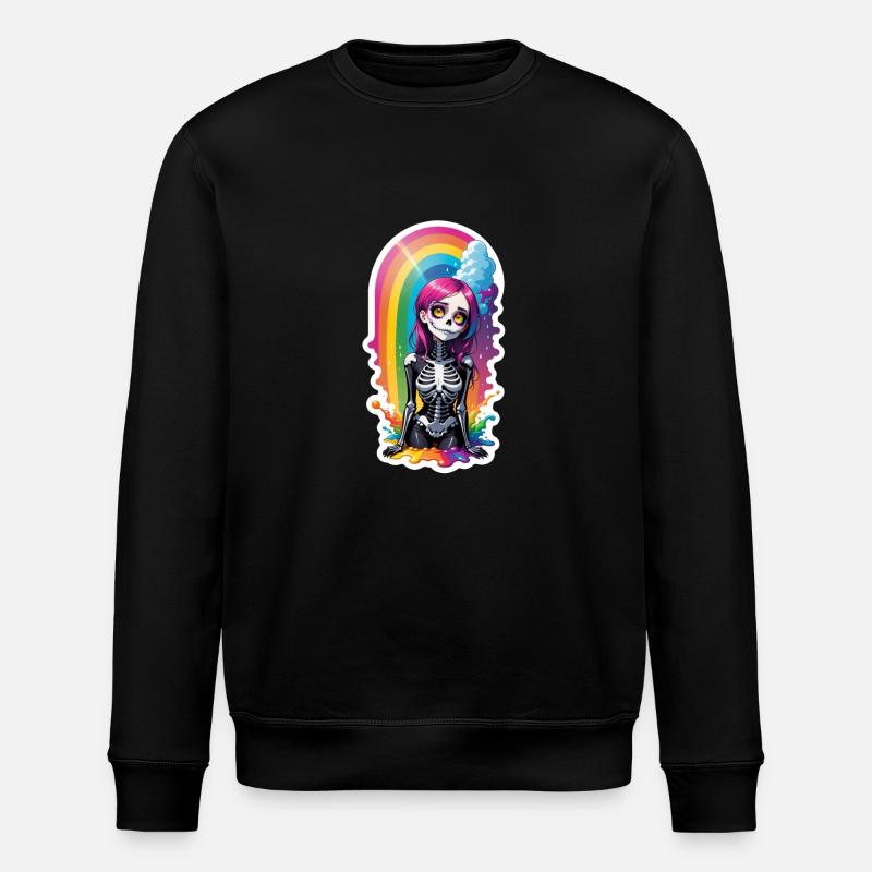 Halloween - Rock & Rainbow - Stanley/Stella ROLLER Unisex Organic Sweatshirt - black