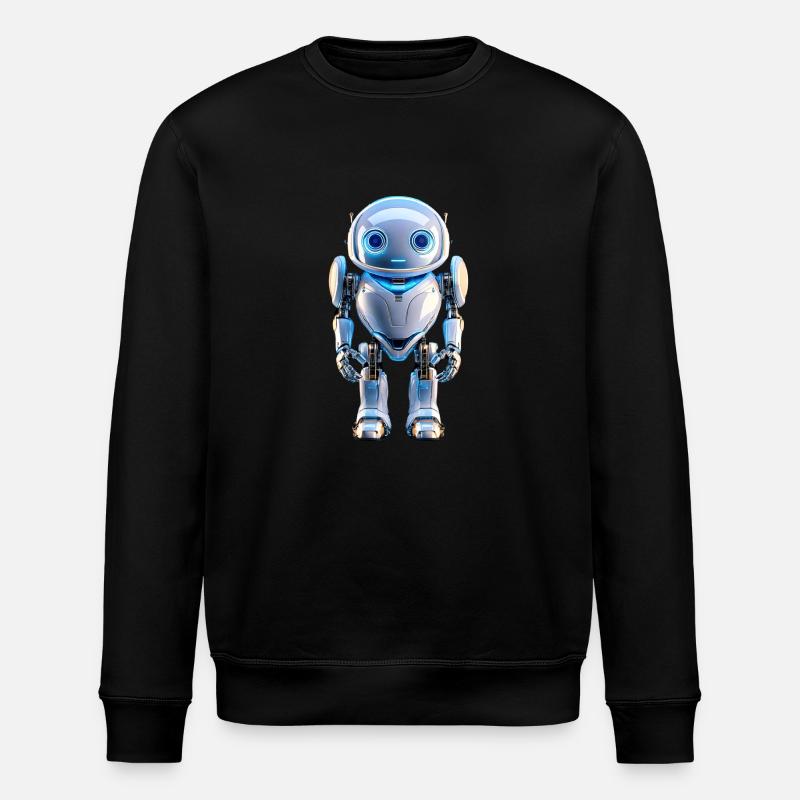 Der ultimative Roboter - Stanley/Stella Unisex Bio-Sweatshirt ROLLER - Schwarz