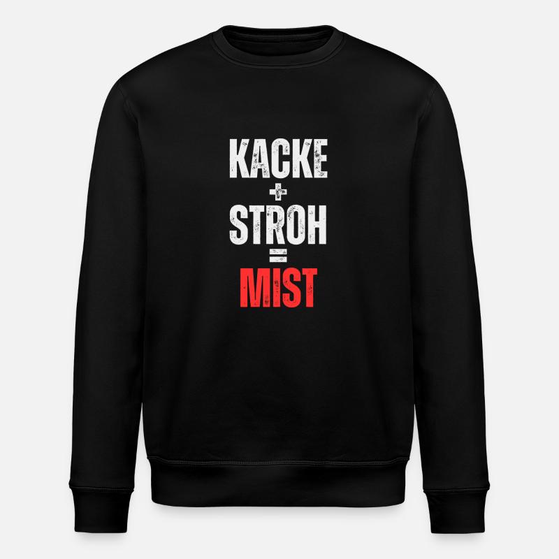 Kacke + Stroh = Mist - Stanley/Stella Unisex Bio-Sweatshirt ROLLER - Schwarz