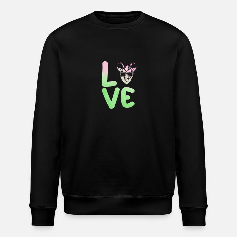 Chèvres - Sweat bio ROLLER Stanley/Stella Unisexe - noir