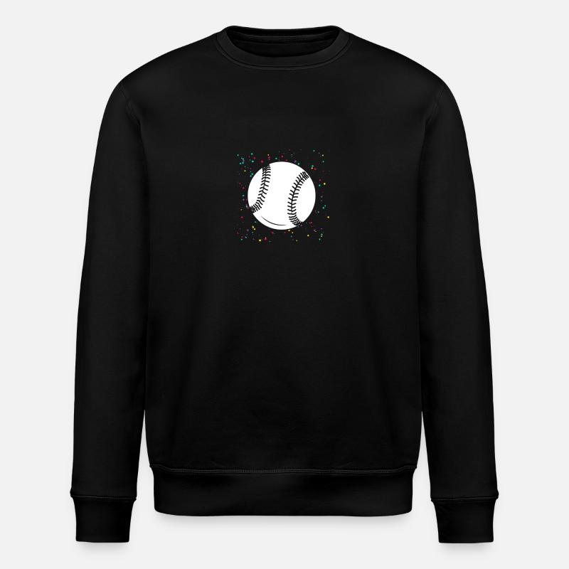 Baseballspieler Baseball - Stanley/Stella Unisex Bio-Sweatshirt ROLLER - Schwarz