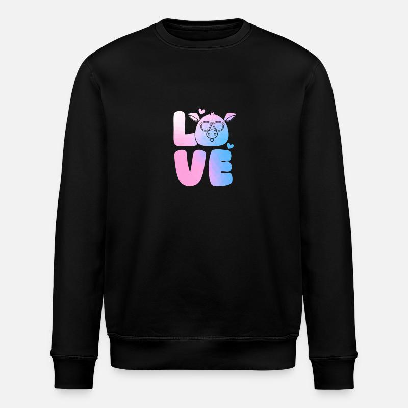 Cochon - Sweat bio ROLLER Stanley/Stella Unisexe - noir