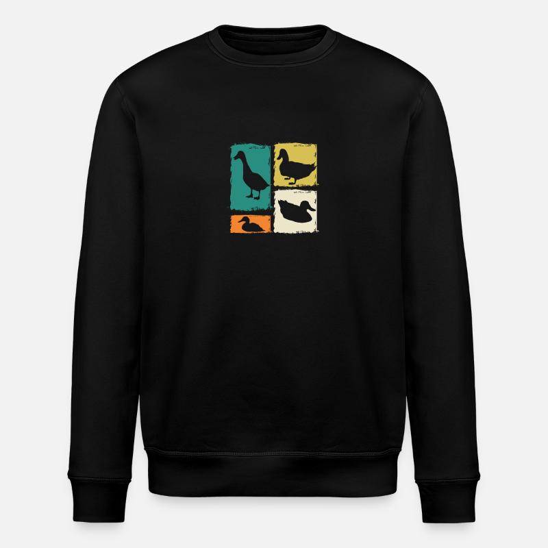 Ducks - Stanley/Stella ROLLER Unisex Organic Sweatshirt - black
