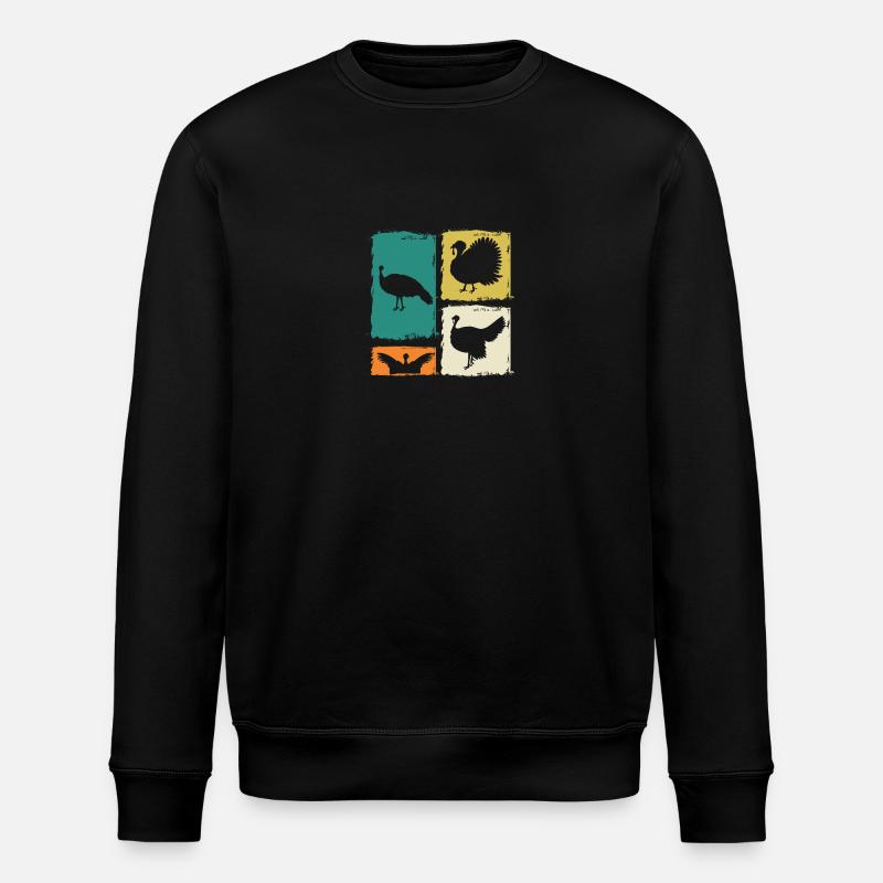 Truthahn - Stanley/Stella Unisex Bio-Sweatshirt ROLLER - Schwarz