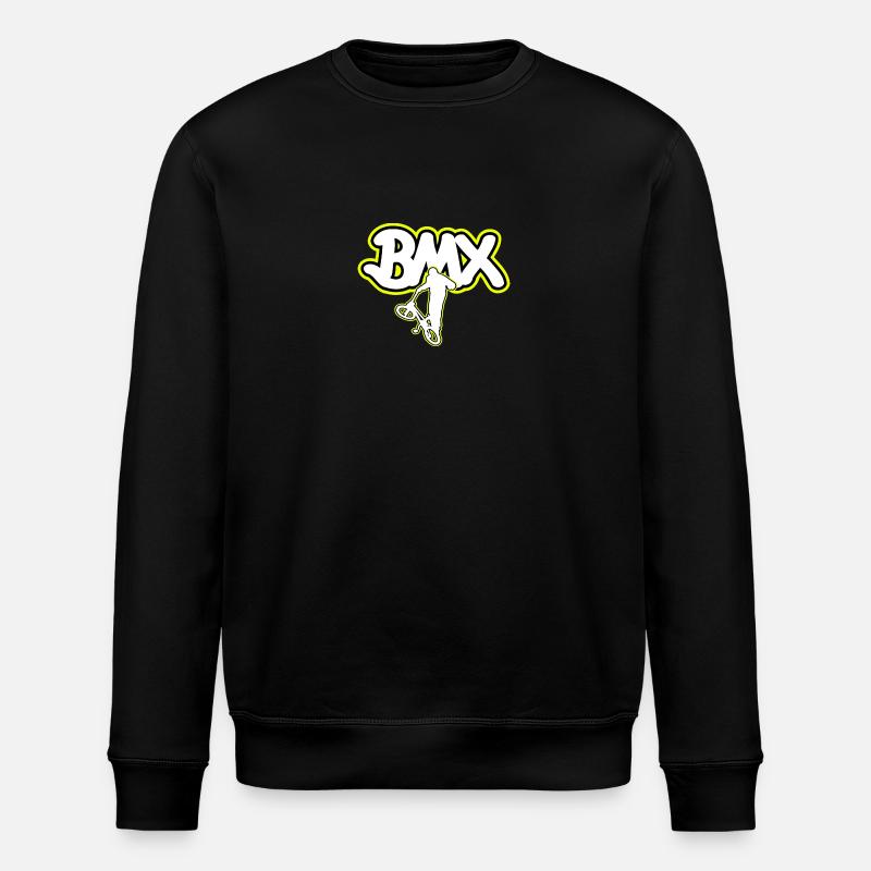 BMX Logo gelb - Stanley/Stella Unisex Bio-Sweatshirt ROLLER - Schwarz