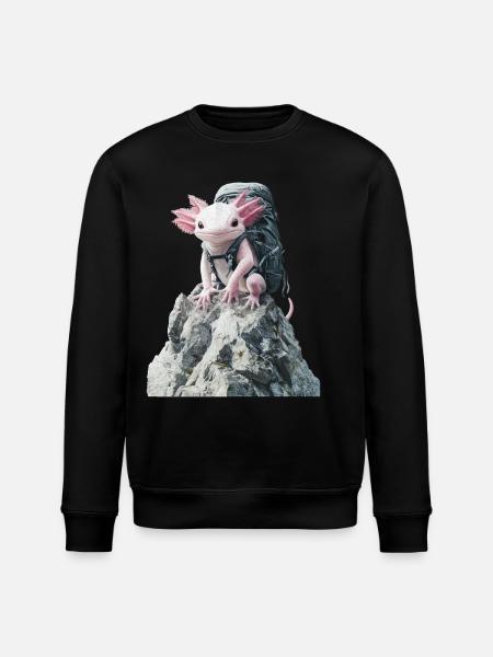 Axolotl - Stanley/Stella Unisex Bio-Sweatshirt ROLLER - Schwarz