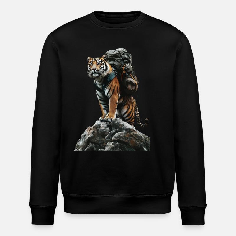 Tiger - Stanley/Stella Unisex Bio-Sweatshirt ROLLER - Schwarz