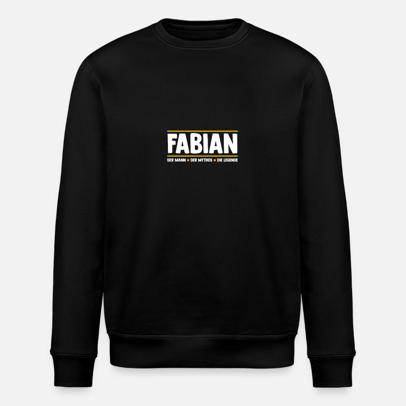 Fabian - Stanley/Stella Unisex Bio-Sweatshirt ROLLER - Schwarz