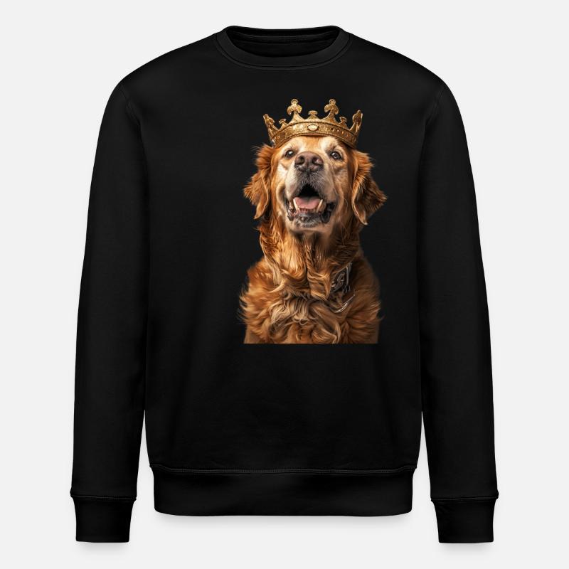 Golden Retriever - Stanley/Stella ROLLER Unisex Organic Sweatshirt - black