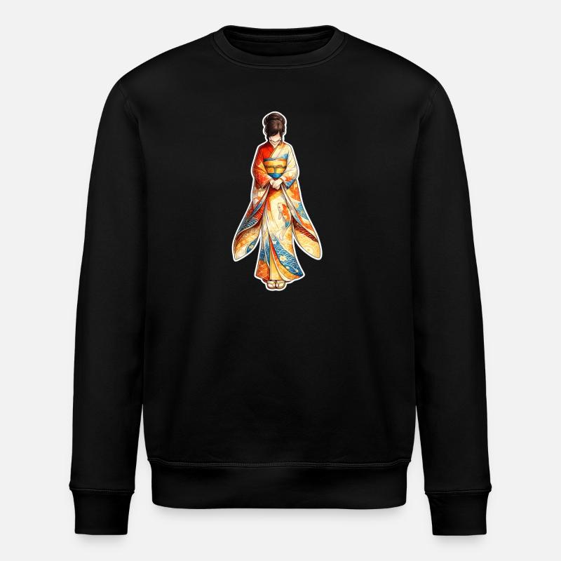 Kimono . 3 . AI generated - Stanley/Stella ROLLER Unisex Organic Sweatshirt - black
