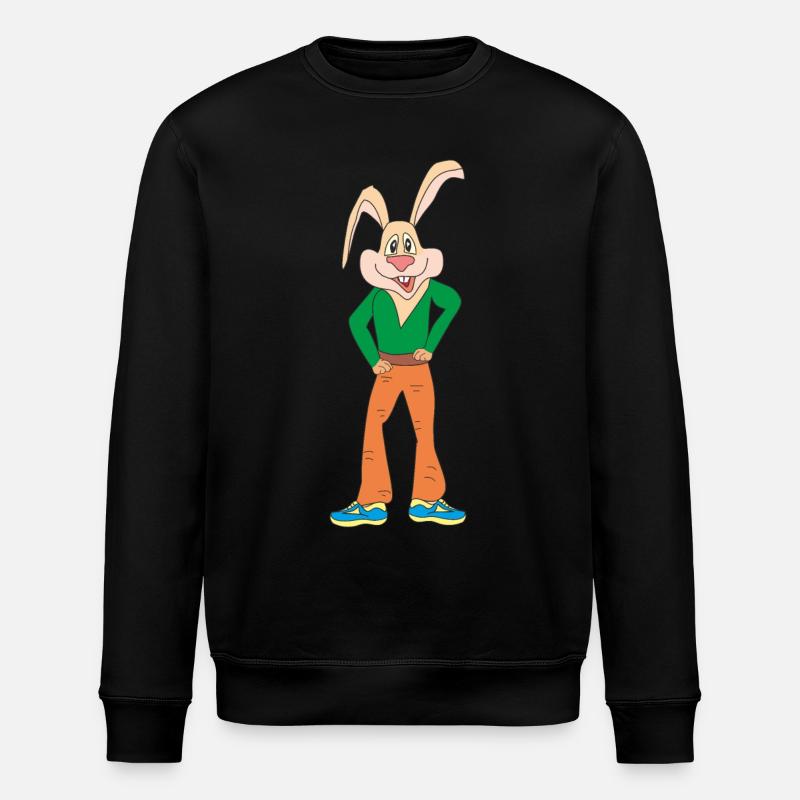 Rabbit - Stanley/Stella ROLLER Unisex Organic Sweatshirt - black