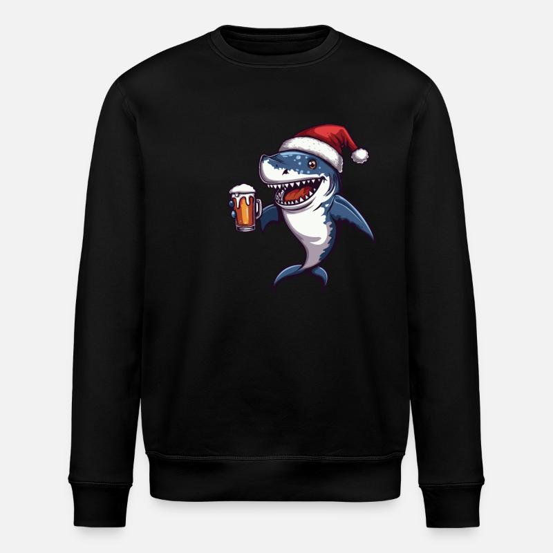 Bière de Noël Shark - Sweat bio ROLLER Stanley/Stella Unisexe - noir