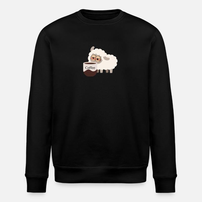 Mouton caféier - Sweat bio ROLLER Stanley/Stella Unisexe - noir